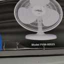 PAMI Oscillating Desk Fan - Portable Table Top Fan With 3 Speed Levels, Large Blades & Adjustable Tilt- Max Air Flow Office Desk Fan- Electric Cooling Fan For Bedroom Home Dorm Office (White, 16'')