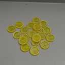 20pcs Mini Simulation Fruit Lemon SlicesFake Artificial Plastic Fruit Model Decorative Wedding Ornament Festival DecorationPhotography PropsBasket Display Filler Fruit (Yellow)