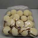 Foilswirl 36 Pcs Velvet Christmas Balls Bulk - Flocked Christmas Tree Ball Ornaments Hanging Decoration for Xmas Tree, Wreath, Home or Party Decorations, 2.36", 2.76", 3.15"(Cream White)