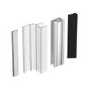 3" Clear Polycarbonate U-Channel with Magnet for 3/8" Frameless Glass Shower Door,U Channel Door Frame with Metal Strike for 1/8" 5/32" 3/16" and 1/4" Thick Swing Glass Shower Doors