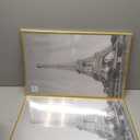 upsimples 16x24 Picture Frame Gold 3 Pack, Scratch-Proof Poster Frames 16 x 24 for Photo Gallery - Slide-In Strips, Horizontal or Vertical Wall Mounting