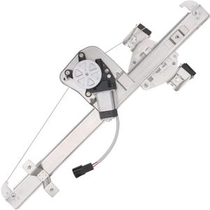 Obaee 741-388 Rear Driver Side Power Window Lift Regulator with Motor Compatible with 2007-2013 Chevy Silverado/GMC Sierra 1500/ 2500HD/ 3500HD Extended Cab Pickup