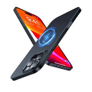 TORRAS Magnetic Slim Fit for iPhone 16 Pro Max Case 6.9 inch, Ultra Thin 16 Pro Max Phone Case Compatible with MagSafe, Light Anti Scratch Matte Hard PC Bayer Origin Fit, Black