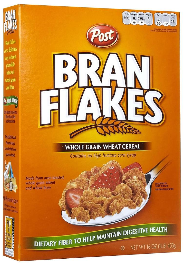 Post Bran Flakes, 16 Oz (EXP 05/31/27)
