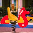 Angoily Outdoor Seesaw Seat Cushion Replacement Plastic Part for Playground Equipment Kids Parks Community Areas Durable Comfortable Toddler Rocker Seat 13.78X10.63X8.27 Inches