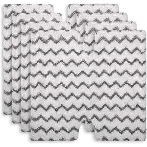 Flammi Steam Mop Pad for Shark Genius Lift-Away Pro S5003D S5002Q S5003A S6001W S6001WM S6002 S6002C S6003D S6003 S3973 S3973D S3973WM Washable Steam Mop Replacement Mop Cloth, 4 Pack