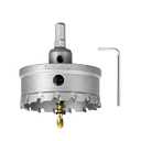 SALI 3"(76mm) TCT Hole Saw Kit Tungsten Carbide Tipped Hole Saw Drill Bit with Titanium-Plated Pilot Drill bit for Metal, Stainless Steel, Iron, Wood, Plastic