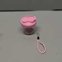 Cute Pill Organizer,Pill Dispenser with 7 Large Compartments,Portable Pill Bottle Box with Wide Opening for Easy Use, Anti-Mix Pills Organizer for Travel,Includes 20 Pcs Sticky LabelsPink