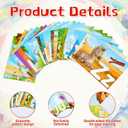 Alphabet Learning Pocket Chart Mats Educational Toys for Kids, 26 Piece ABC Letter Cards Set for Kids Ages 3-5 Preschool Kindergarten Learning Activities Homeschool Daycare Classroom, 13.78 x 9.84 inches