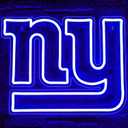 Football Neon Sign for Wall Decor Football Neon Light for Man Cave Birthday Gifts for Men with Dimmable Rugby Team Logo Sign for Club Bar Dorm Party Game Room Decoration Size 16.1 * 10.6In(ZYLD059) (Blue-Giant)