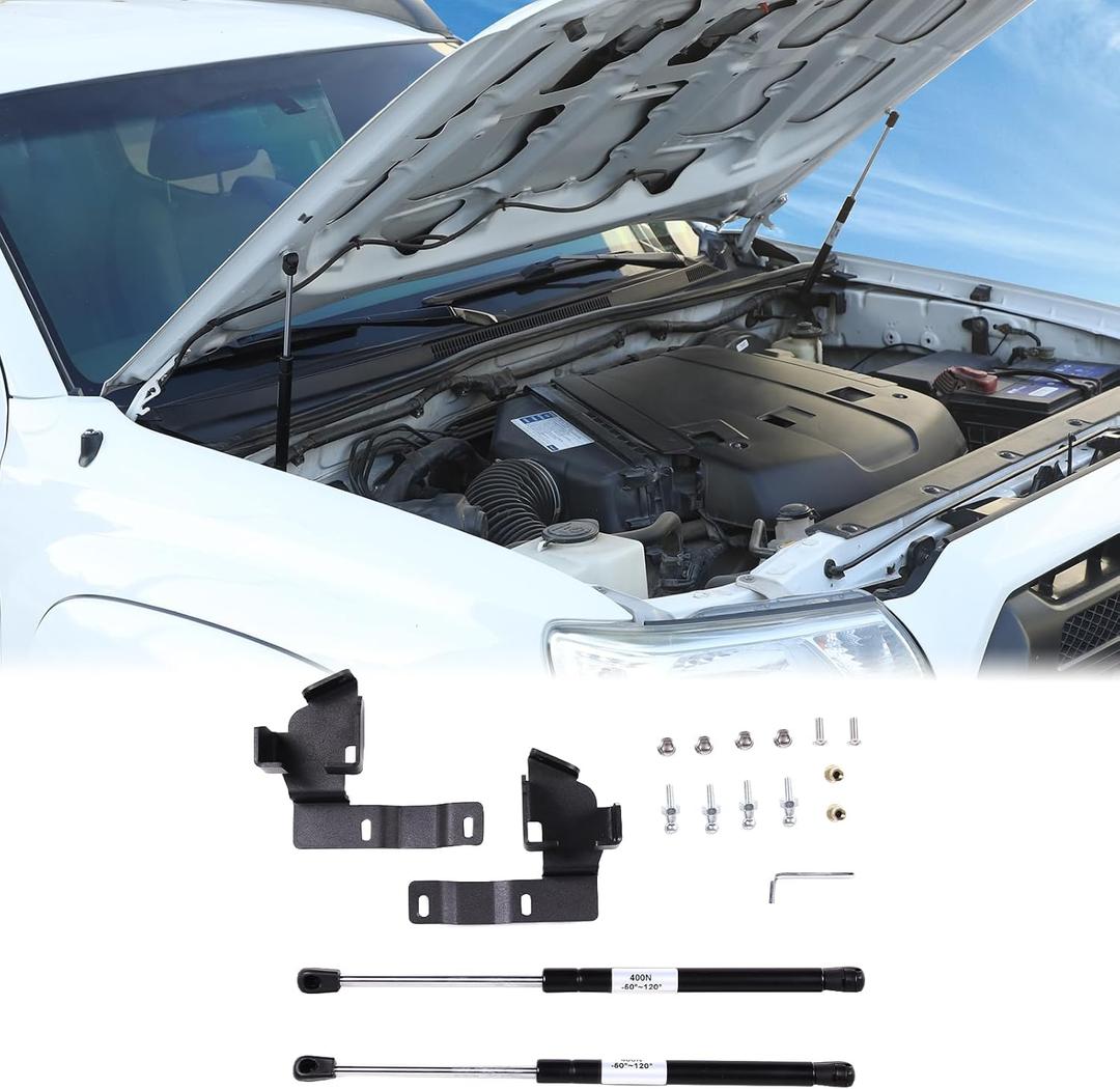Car Front Hood Lift Supports Kit Compatible with Toyota Tacoma 2005-2015 Front Hood Lift Support Shock Struts Replacement Assist Hydraulic Rod Gas Charged Strut Shock Lifting Bracket Accessories