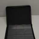 Toploader Binder,Toploader Hard Cases, 9-Pocket Pages Sleeves Hold up 288 Cards.Toploader Card Binder with Sleeves for 34 rigidCard Holder(black)