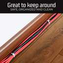 Bolt Dropper 24" White Zip Cable Ties (50 Pack), 175lbs Tensile Strength - Heavy Duty, Self-Locking Premium Nylon Wire for Indoor and Outdoor (White)