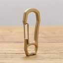 High Strength Brass Keychain Carabiner Clip EDC Spring Kits Key Ring Clasp Hook Nice Finish