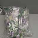 Eforcase Purple Rose Wedding Bouquets Artificial Lavender Flowers Wedding Bouquets for Bride Bridesmaid Bouquet Faux Bouquet Bride Bridesmaid Holding Flower for Wedding Decor