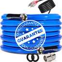 50FT Heated Water Hose for RV,-45  Anti-freezing Heated Garden HoseElectrically Heated Hose of Rv AccessoriesRv Freshwater Hoses with Fittings