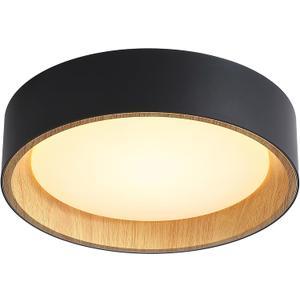 Flush Mount Fixture LED Ceiling Light : 5CCT Adjustable, Low-Glare Design for Bedroom, Hallway & Kitchen