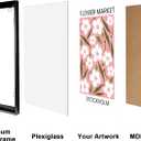 Podronale 30x40 Poster Frames, 2Pcs, Plexiglass,Black Aluminum Snap Frame