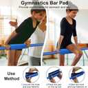 Tepemccu Gymnastics Bars, Adjustable Gymnastic Horizontal Bars for Kids
5-Height Adjustable 34.8"-50.8", Foldable for Home Training, Include Children Gymnastics Rings and Bar Pad, Indoor Outdoor