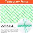4'x100' Temporary Fence, Garden Fencing Plastic Mesh Fence, Safety Fence, Snow Fence, Construction Fence, Animal Barrier for Dog, Deer, Chicken, Poultry, Deer, Rabbit, Green