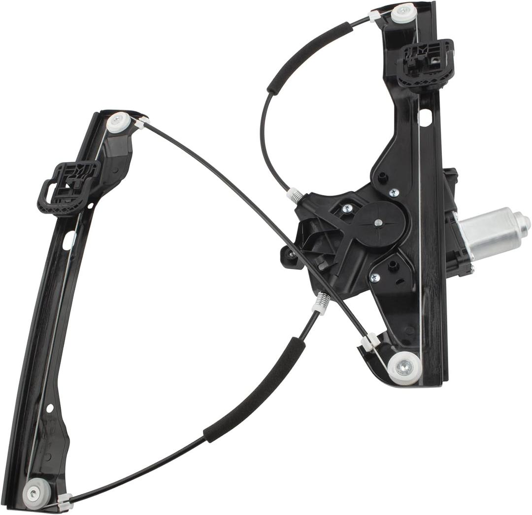 BOXI 751-593 Front Driver Side Power Window Regulator with Motor Fits for Chevrolet Cruze 2017-2019 w/Express Up-Down 7-Pin/Black/ 42671715 23269943