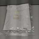 Poetsky Women's V Neck 3/4 Sleeve T Shirt Casual Loose Basic Tops Summer Tee Blouses (White, S)