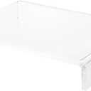 Plymor Clear Acrylic Rectangular Display Riser, 2" H x 12" W x 8" D (3/8" Thick) (2" x 12" x 8")