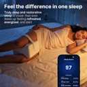 UJPFEO Knee Pillow for Side Sleepers, Leg Pillow for Sciatica, Back, HIPS, Knees, Joints Pain Relief,Pillows for Between Legs While Sleeping Spine Alignment Support & Relieves Pressure,Pure White