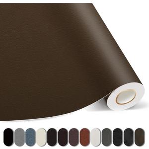 Kangshoon Leather Repair Patches, 35X79 Inch Self-Adhesive Leather Repair Tape, Stretch Vinyl Repair Kit for Couch Furniture Sofas Car Seats (Coffee, 35X79 Inch)