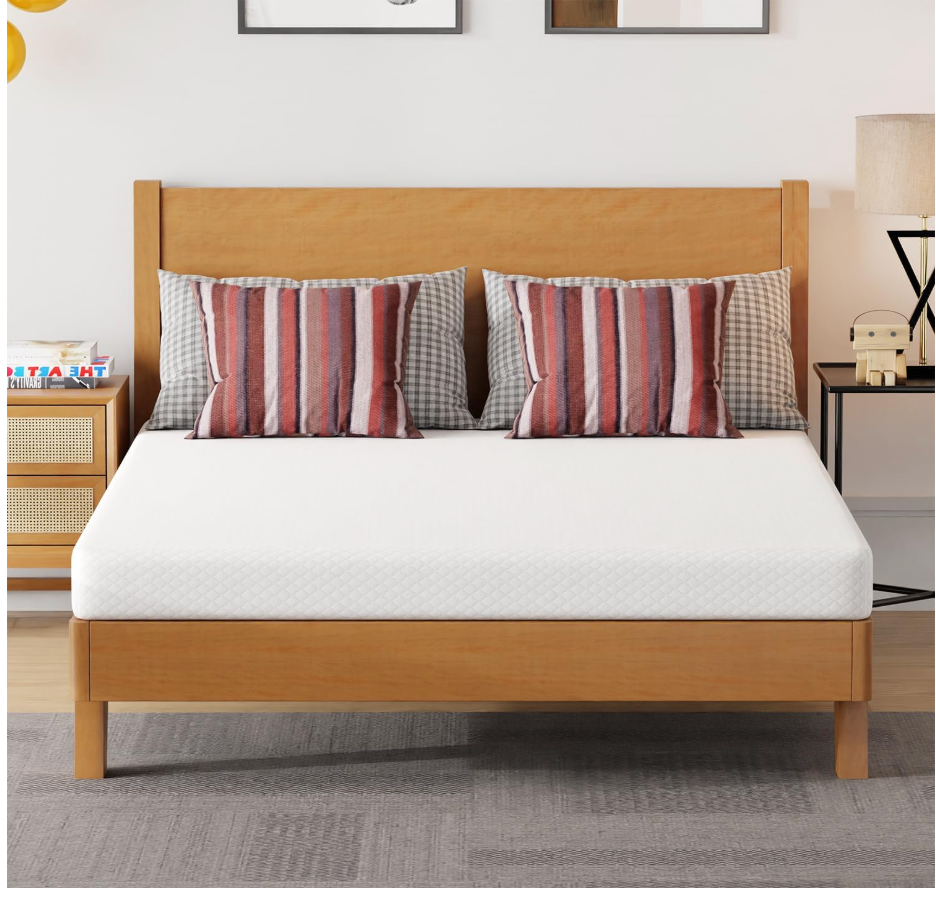 FDW | 5" Full Mattress + 3" Cooling Mattress Topper | Gel Memory Foam | Medium Firm Feel | White | with Washable Cover for Cool Sleep and Pressure Relief | Bed in a Box, CertiPUR-US Certified