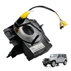 CZTNQKT 5156106AF Steering Angle Sensor Assembly Steering Wheel Wire Harness Compatible with Jeep Wrangler JK Compass MK Patriot MK 2007-2018