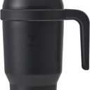 REDUCE 40 oz Stainless Steel Tumbler with Handle - Dual-Wall Vacuum Insulated Travel Mug, Sweat-Proof Lid & Reusable Straw - Keeps Drinks Cold for 24 Hrs, Fits Cupholders, Dishwasher Safe - Phantom