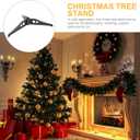 BESPORTBLE Christmas Tree Stand Base Small Plastic XmasTree Holder Artificial Tree Stand Replacement for Christmas Home & Office Decor, 0.8cm Hole Diamete
