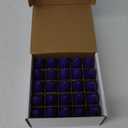Novelty Lights 25 Pack C9 Ceramic Outdoor String Light Christmas Replacement Bulbs, Purple, E17/ C9 Base, 7 Watt