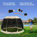 Alvantor Pop Up Screen House Gazebo with Mosquito Netting, Instant UV Resistant Sun Shelter for Patio & Backyard, Portable Canopy Tent for 2-10 Person