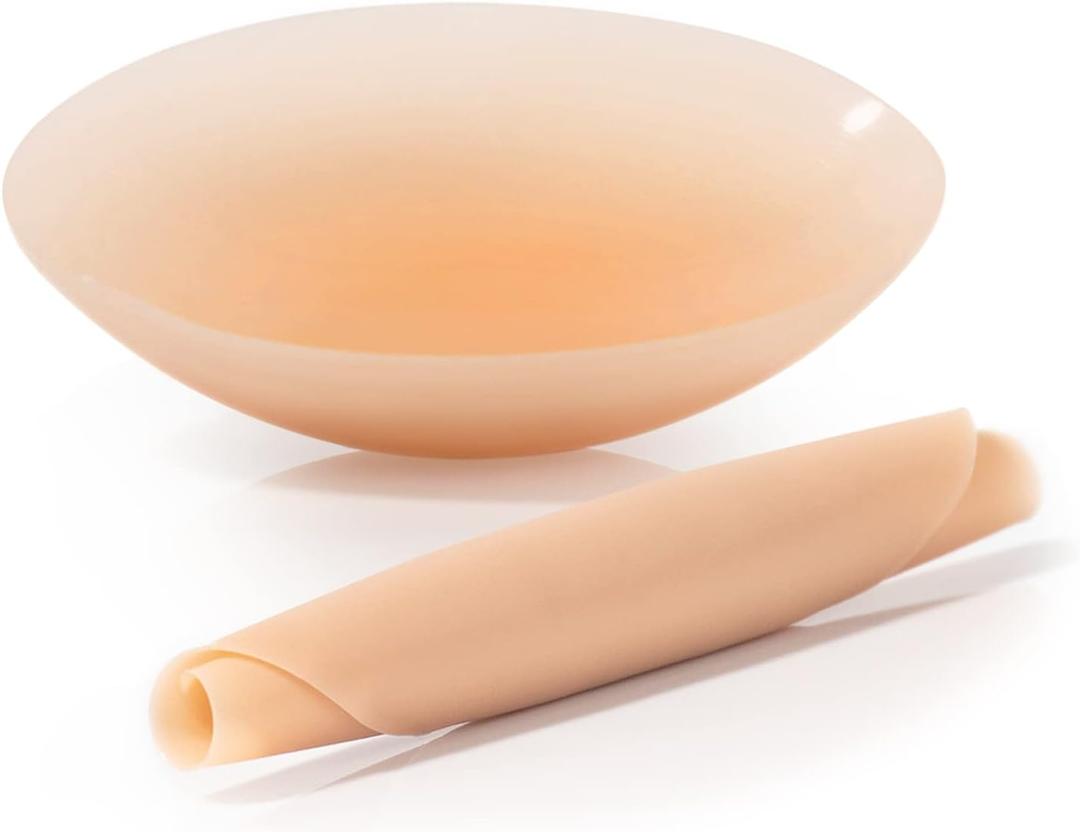 Nipple Covers for Women,Reusable Pasties Nipple Cover No Show, Seamless Adhesive Silicone Nipple Pasties (Beige)