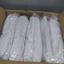 50 Pcs White Folding Chair Cover Washable Removable Universal Fitted Chair Cover Protector for Wedding Party Banquet Holidays Celebration Decoration Chair Covers