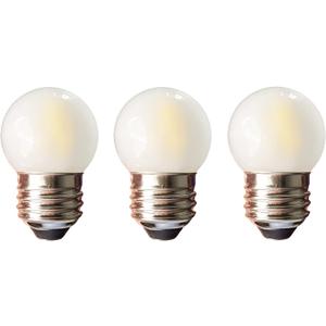 LED Night Light Bulb S11 G11 Light Bulbs Dimmable 1.5 Watt Low Wattage Globe Small Light Bulbs 15W Equivalent E26 Medium Screw Base Bathroom Vanity Porch Outdoor String Light Bulbs (Soft White 3 Pack)