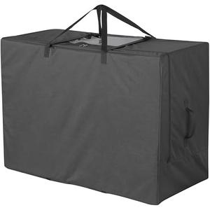 Cuddly Nest Folding Mattress Storage Bag - Heavy Duty Carry Case for Tri-Fold Guest Bed (Fits 4" Full Mattress, Black)