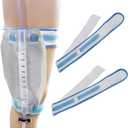2PCS Catheter Leg Strap Catheter Holder Urine Drainage Bag Leg Band Urinary Legband Holder Catheter Tube Holder (Blue)