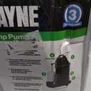 WAYNE CDU800 1/2 HP Submersible Sump Pump Cast Iron & Stainless Steel, Vertical Float Switch, 5,100 GPH