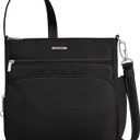 Travelon Anti-Theft Classic North/South Crossbody Bag (One Size, Black)