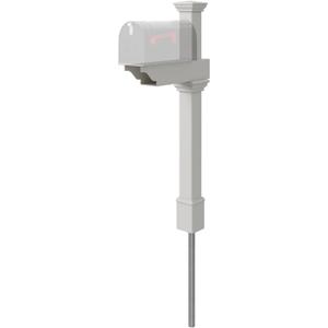 Zippity Outdoor Products ZP19013 Classica Mailbox Post, White