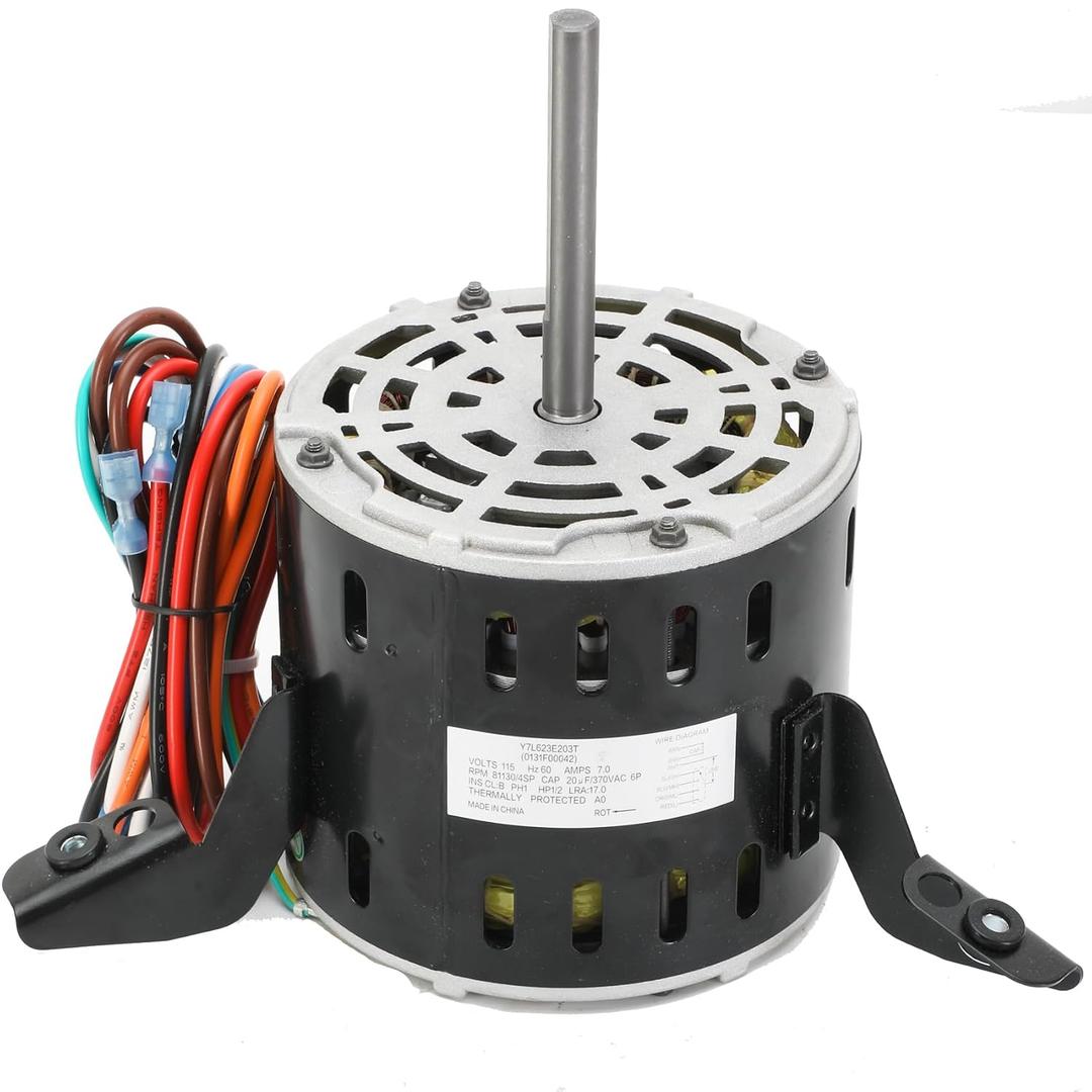 0131F00042SP Blower Motor, Blower Motor 0131f00042sp Replaces Goodman 0131F00042SP, 1/2HP 115V 1130RPM, Fit for Several Goodman Amana janitrol Units