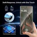 2+2 Pack for Motorola Edge 2025 Screen Protector and Camera Protectors, Fingerprint Support, Case Friendly, Bubble-Free, 9H Hardness Glass for Edge 2025