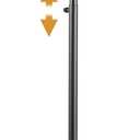 niffgaff T Bar Purse Display Stand Tabletop: Adjustable Height Handbag Holder, Countertop Hanging Rack for Long Necklace Scarf Lanyard, Black