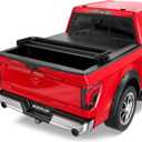 MOSTPLUS Quad Fold Soft Truck Bed Tonneau Cover On Top Compatible for 2015-2024 2025 Ford F150 F-150 Bed Fourth Fold Styleside 5.5 FT Bed Cover