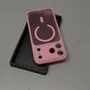 CANSHN Magnetic Compatible with iPhone 17 Pro Max Case, Upgraded [Full Camera Protection] [Compatible with Magsafe] [Translucent Matte] Shockproof Protective Phone Cover 6.9 Inch - Pink