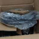 VEVOR Wall Mounted Garden Hose Reel, Holds 125 ft 5/8-inch Hose, Heavy-Duty Water Hose Winder, Space-Saving Design, Outdoor Manual Reel with Brass Fitting and Storage Basket for Yard Lawn (Black)