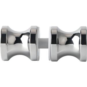 Alise Shower Glass Door Handle,Sliding Shower Doors Knob,Double Sided Pull Hardware Replacement Parts for Bathroom Glass Doors,L7000 Solid SUS304 Stainless Steel Polished Chrome (Double Sides)